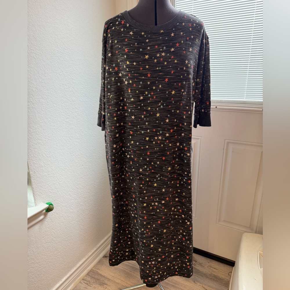 Secret Treasures Starry Night Long Sleeve Dress